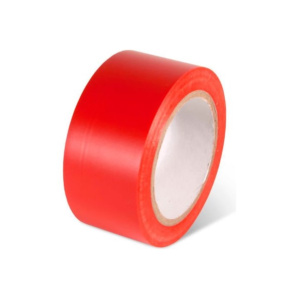 Top Tape And Label. Global Industrial Safety Tape 2inW x 108L 5 Mil Red 1 Roll 670651RD - main
